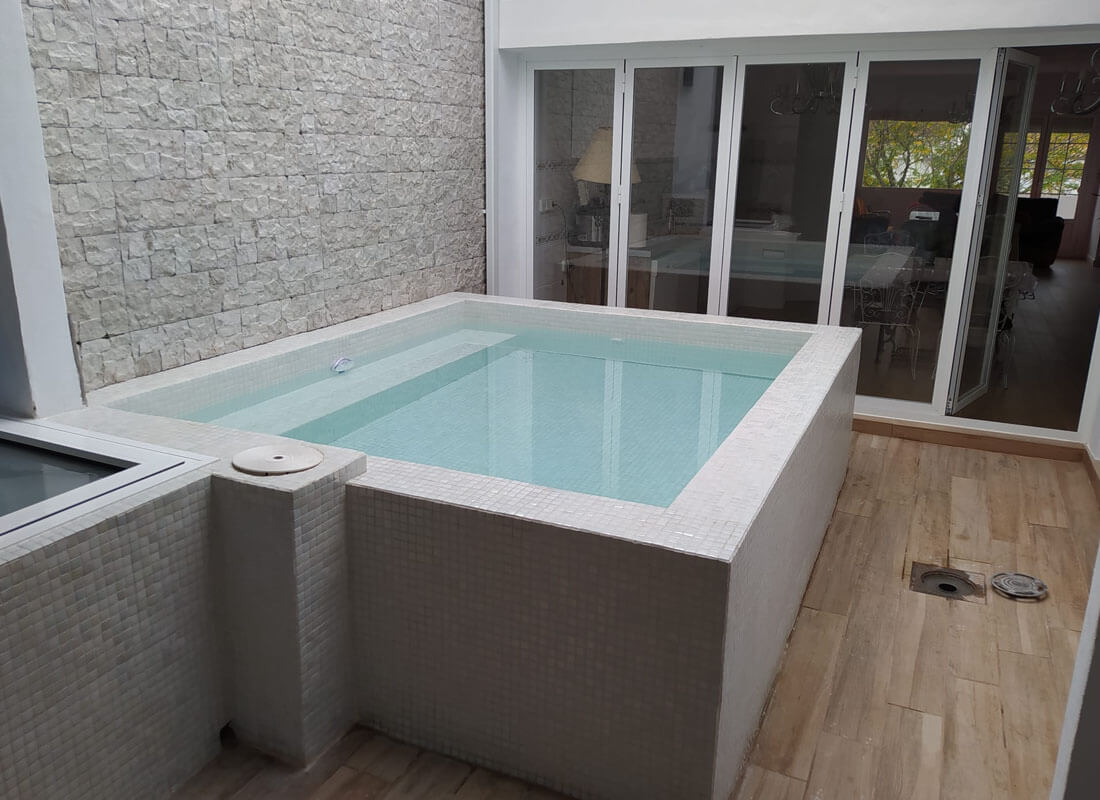 Piscina con refuerzo